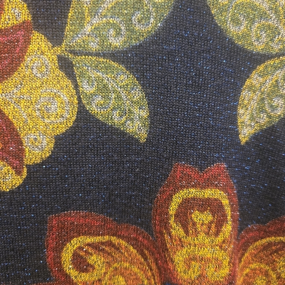 NWOT Desigual Multicolor Floral Cowl Neck Cardigan Sz S-M In Viscose - Picture 12 of 12